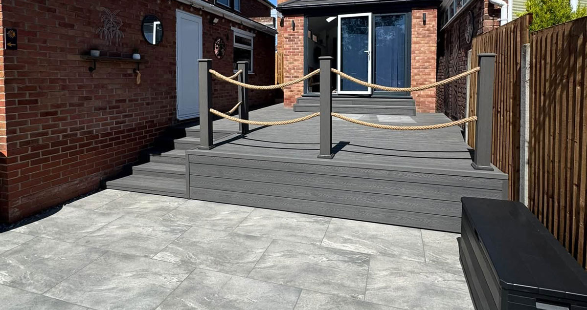 Completed garden landscaping Braintree - LNJ Maintenance garden transformation